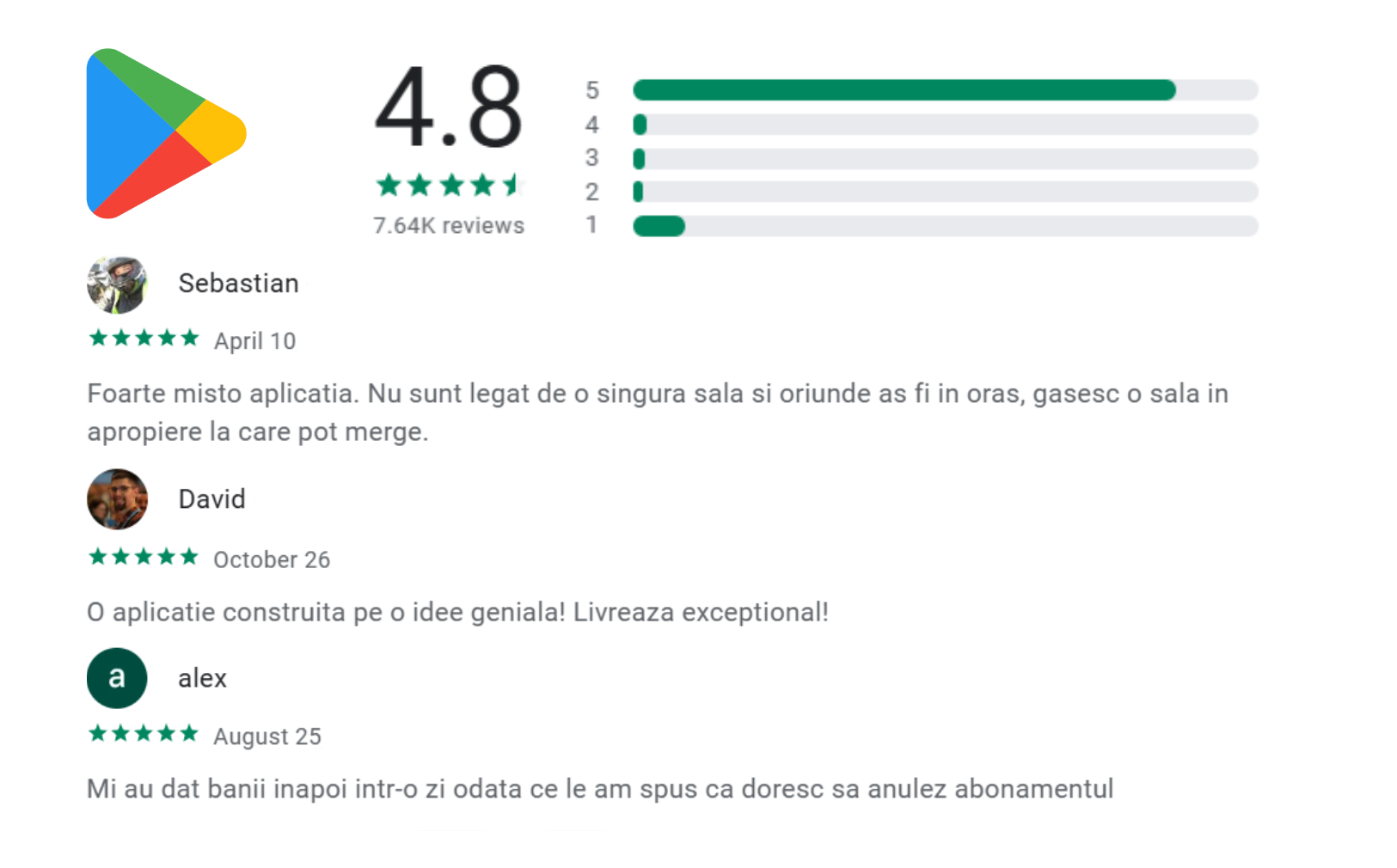 ESX Abonamente Sali App Google PlayStore